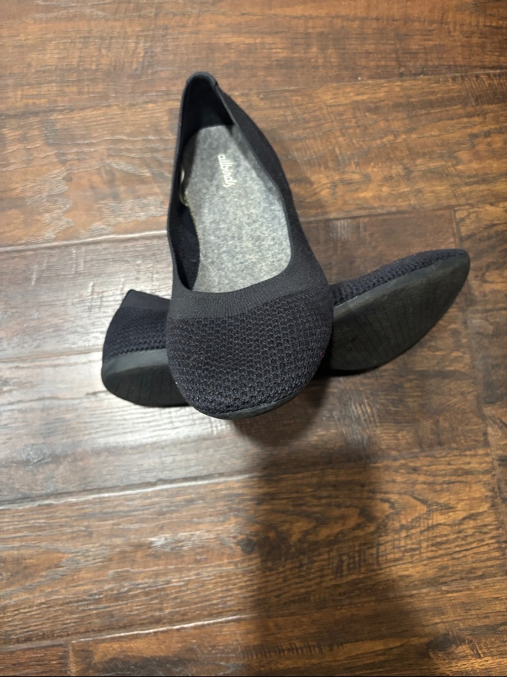 allbirds Women's Black Knit Ballet Flats - Picture 5 of 5